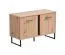 Garderobe Komplett - Set C Crina, 5-teilig, ein Schrank, ein Spiegel, eine Kommode, ein Schuhschrank mit Sitzkissen, eine Garderobe mit Spiegel, ABS-Kantenschutz