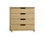 Kommode Kiefer massiv Vollholz natur 003 - Abmessung 100 x 80 x 42 cm (H x B x T)