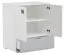 Babyzimmer - Wickelkommode Maipu 01, Farbe: Weiß / Grau - 103 x 90 x 80 cm (H x B x T)