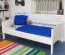 Bettrahmen für Kinder / Kinderbett 90 x 190 cm | Massivholz: Buche | Weiß Lackiert | besonders hohe Qualität Abbildung