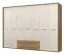272 cm breiter Kleiderschrank mit 7 Türen, 8 Fächern und 2 Schubladen | Farbe: Beige | Tiefe: 56 cm Abbildung
