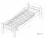 Kinderbett 90 x 200 cm mit Bettkasten (Ausziehbett) 90 x 190 cm als Gästebett | Massivholz: Buche | Natur Lackiert | inkl. 2. Liegeplatz ausziehbar und 2 Rollrost Abbildung