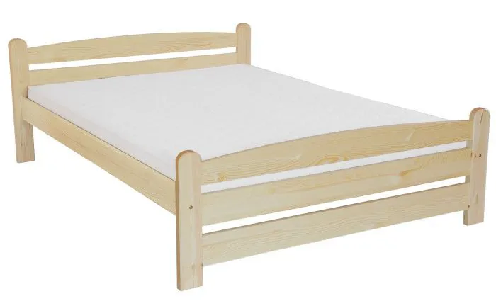 Jugendbett Kiefer massiv Vollholz natur 83, inkl. Lattenrost - Abmessung 180 x 200 cm
