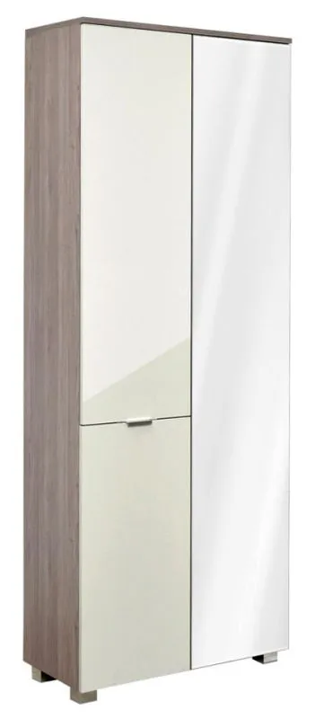 Schmaler 80 cm breiter Kleiderschrank mit 2 Türen | Farbe: Eiche Abbildung
