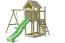 Spielturm K46 inkl. Sandkasten, Anbauturm, Nestschaukel und Kletterwand - Abmessungen: 355 x 187 cm (L x B)