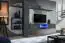Wohnzimmerwand im modernen Design Valand 19, Farbe: Grau - Abmessungen: 180 x 270 x 40 cm (H x B x T), mit Push-to-open Funktion