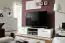 TV-Lowboard mit zwei Türen Salmeli 22, Farbe: Schwarz / Weiß - Abmessungen: 35 x 180 x 45 cm (H x B x T)