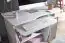 Platzsparender Schreibtisch Apolo 140, Farbe: Weiß, mit feststellbaren Rollen - Abmessungen: 48 x 90 cm (B x T)