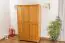 Massivholz-Kleiderschrank, Farbe: Erle 190x120x60 cm