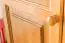 Massivholz-Kleiderschrank, Farbe: Erle 190x120x60 cm