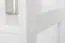 Regal, Küchenregal, Wohnzimmerregal, Bücherregal - 70 cm breit, Kiefer Holz-Massiv, Farbe: Weiß