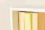 Hängeregal / Wandregal Kiefer massiv Vollholz weiß lackiert Junco 293 - 25 x 60 x 20 cm (H x B x T)