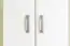 Drehtürenschrank / Kleiderschrank Potes 01, Farbe: Weiß - 209 x 50 x 37 cm (H x B x T)