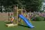 Kinderspielturm / Spielanlage Tomi inkl. Einzelschaukel, Sandkasten und Wellenrutsche FSC®