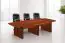 Konferenztisch Premium  ,  Farbe: rote Walnuss - 76 x 300 x 140 cm (H x B x T)