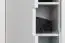 Massivholz-Kleiderschrank, Farbe: Weiß 187x89x55 cm