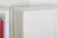 Massivholz-Kleiderschrank, Farbe: Weiß 187x89x55 cm