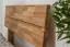 Massivholzbett / Jugendbett Wooden Nature 01, mit Kopfteil, Eiche geölt, Liegefläche 140 x 200 cm, besondere Holzveredelung, einzigartiges Design