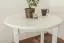 Tisch Kiefer massiv Vollholz weiß lackiert Junco 234B (rund) - Durchmesser 80 cm