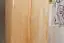 Echtholz-Kleiderschrank, Farbe: Natur 190x90x60 cm