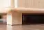 Massivholz Schlafzimmerschrank Kiefer, Farbe: Natur 190x80x60 cm
