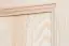 Holzschrank Kleiderschrank Schlafzimmerschrank, Farbe: Natur 190x80x60 cm