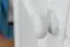 Massivholz-Kleiderschrank, Farbe: Weiß 190x90x60 cm