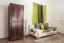 Schlafzimmer-Schrank Landhaus, Farbe: Nuss 190x80x60 cm
