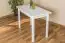 Tisch Kiefer massiv Vollholz weiß lackiert Junco 227C (eckig) - 110 x 60 cm (B x T)