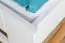 Kinderbett / Jugendbett  Buche massiv Vollholz weiß lackiert 111, inkl. Lattenrost - Abmessung 80 x 200 cm