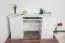 Schreibtisch Kiefer massiv Vollholz weiß lackiert Junco 187 - Abmessung 75 x 140 x 55 cm