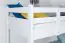 Stockbett für Erwachsene "Easy Premium Line" K17/n, Buche Vollholz massiv Weiß, Liegefläche: 90 x 190 cm (B x L), teilbar