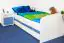 Kinderbett / Jugendbett Benjamin 01, Farbe: Weiß - Liegefläche: 90 x 200 cm (B x L)