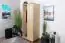 Massivholz-Kleiderschrank, Farbe: Natur 190x80x60 cm