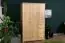 Massivholz-Kleiderschrank, Farbe: Natur 190x133x60 cm