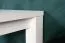 Weißer Couchtisch Eiche Massivholz Pirol 119, 50 x 60 x 60 cm, quadratisch, praktischer kleiner Wohnzimmertisch, robust und stabil, hochwertige Verarbeitung