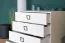 Weiße Kinderzimmer - Kommode Benjamin 06 mit 4 Schubladen, Soft Close System, 89 x 84 x 56 cm, viel Stauraum, angenehmes helles Design, gut kombinierbar