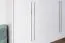 Drehtürenschrank / Kleiderschrank mit Rahmen Siumu 25, Farbe: Weiß / Weiß Hochglanz - 226 x 277 x 60 cm (H x B x T)