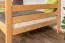 Etagenbett 120 x 200 cm für Erwachsene "Easy Premium Line" K24/n, Kopf- und Fußteil gerade, Buche Massivholz Natur lackiert, teilbar