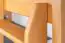 Etagenbett mit Rutsche 90 x 200 cm, Buche Massivholz Natur lackiert, teilbar in zwei Einzelbetten, "Easy Premium Line" K26/n