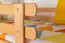 Stockbett mit Rutsche 80 x 200 cm, Buche Massivholz Natur lackiert, umbaubar in zwei Einzelbetten, "Easy Premium Line" K29/n