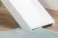 Weißes Hochbett mit Rutsche 80 x 190 cm, Buche Massivholz Weiß lackiert, umbaubar in ein Einzelbett, "Easy Premium Line" K30/n