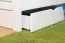 Doppelbett "Easy Premium Line" K7 inkl. 2 Schubladen und 1 Abdeckblende, 160 x 200 cm Buche Vollholz massiv weiß lackiert