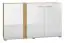 Wohnzimmer Komplett - Set A Tullahoma, 5-teilig, Farbe: Eiche / Weiß Glanz