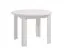 Weißes Esstisch Valevo 02, ABS-Kantenschutz, 106,5 x 106,5 cm groß, runder Tisch, stabil, für Esszimmer