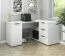 Eckschreibtisch | Weiß | Push-to-open Funktion | 150 cm Arbeitsfläche | Maße: 150 x 98 x 78 cm | 3 Schubladen | funktional und stilvoll | 4 Fächer | für Büro