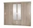 Schiebetürenschrank / Kleiderschrank Kikori 13, Farbe: Sonoma Eiche - Abmessungen: 210 x 210 x 62 cm (H x B x T)