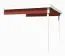 Dachanbau für das Gartenhaus G264 Schwedenrot - 28 mm Blockbohlen, Grundfläche: 5,97 m², Pultdach