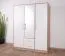 Drehtürenschrank / Kleiderschrank Hannut 12, Farbe: Weiß / Eiche - Abmessungen: 190 x 150 x 56 cm (H x B x T)