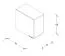 Hängeschrank mit 1 Tür_Außenmaße